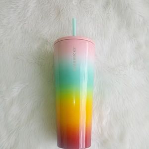 New Starbucks Rainbow Cold Tumbler Stainless
